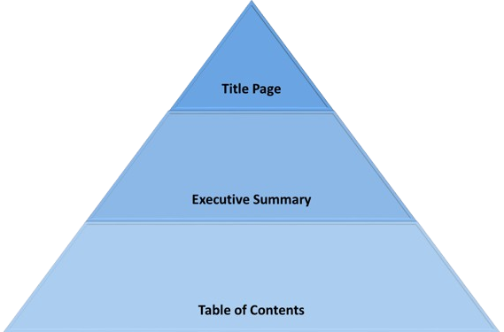 Structure of Report Front Matter​